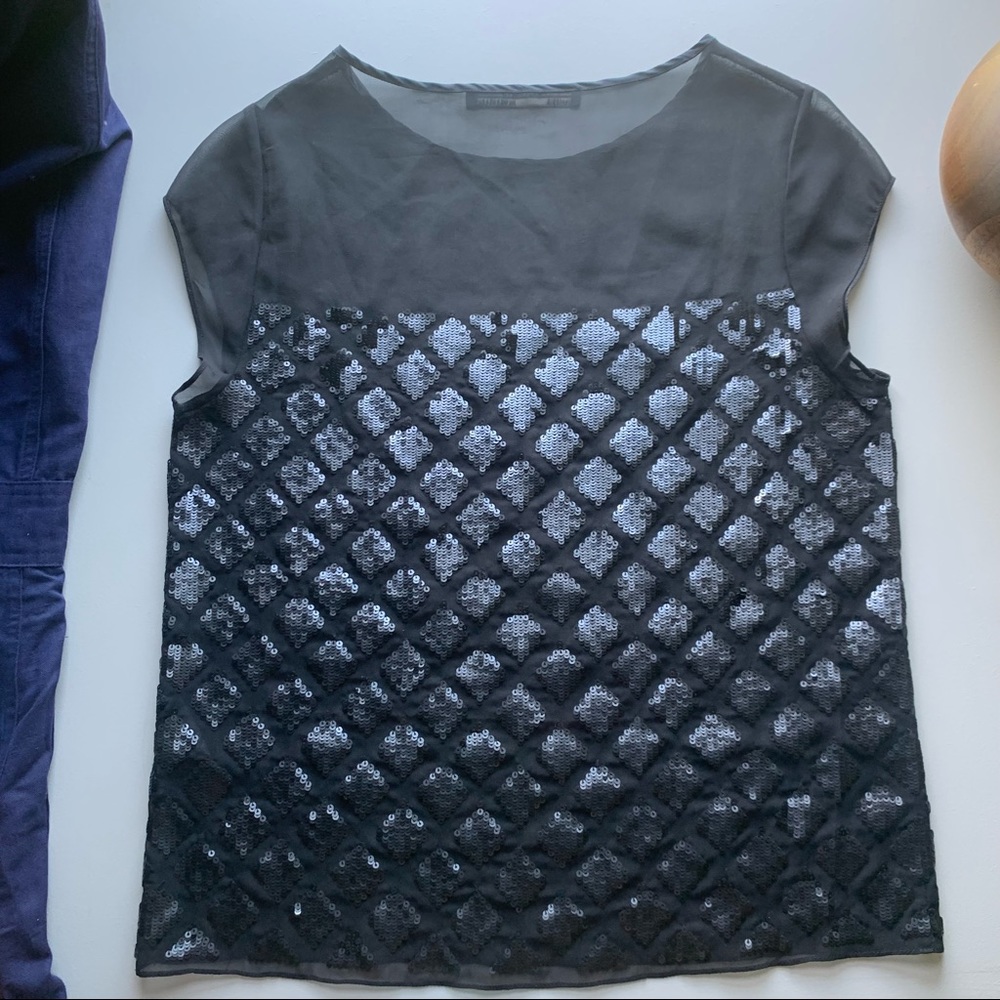 AllSaints sequin top